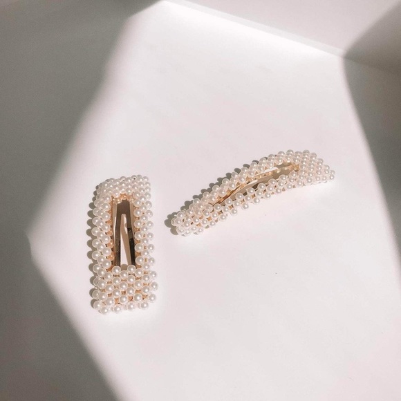 Hair clip with pearls - Picture 2 of 2